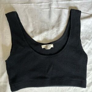 Womn Black Crop Top